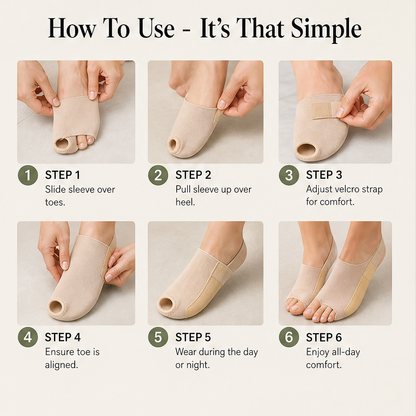 Solume – Adjustable Fit Toe & Bunion Support Set + 50% OFF detail