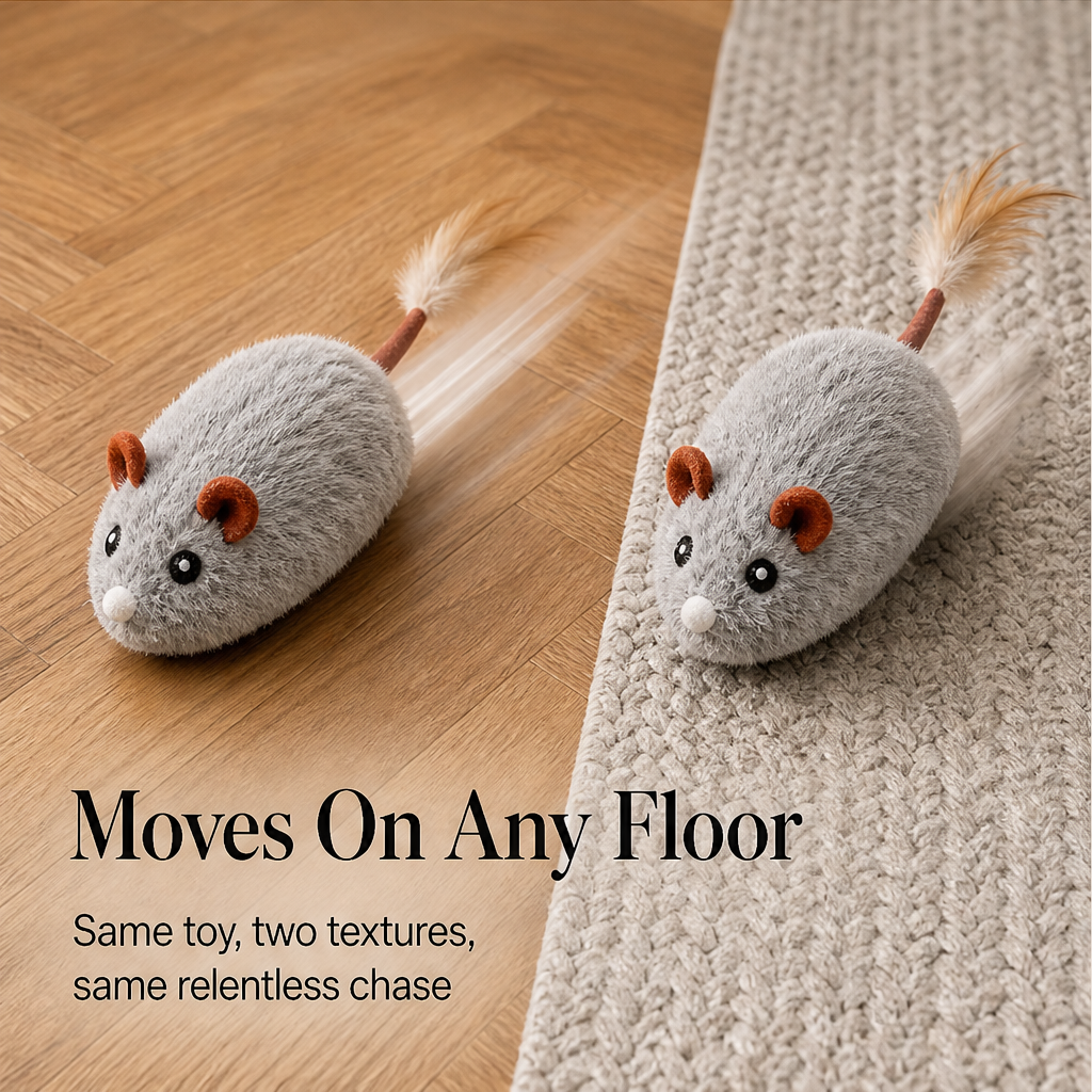 Whiskerdash – Auto-Roaming Sensor Mouse Interactive Cat Toy + 50% OFF detail