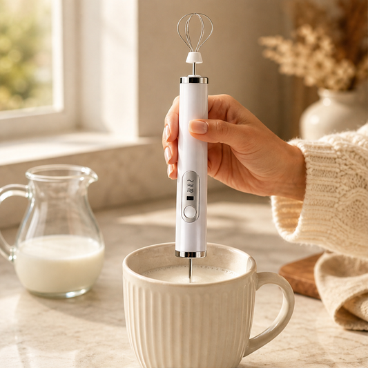 Frothera – 3-Speed Rechargeable Milk Frother with 304 Steel Whisk + 50% OFF lifestyle