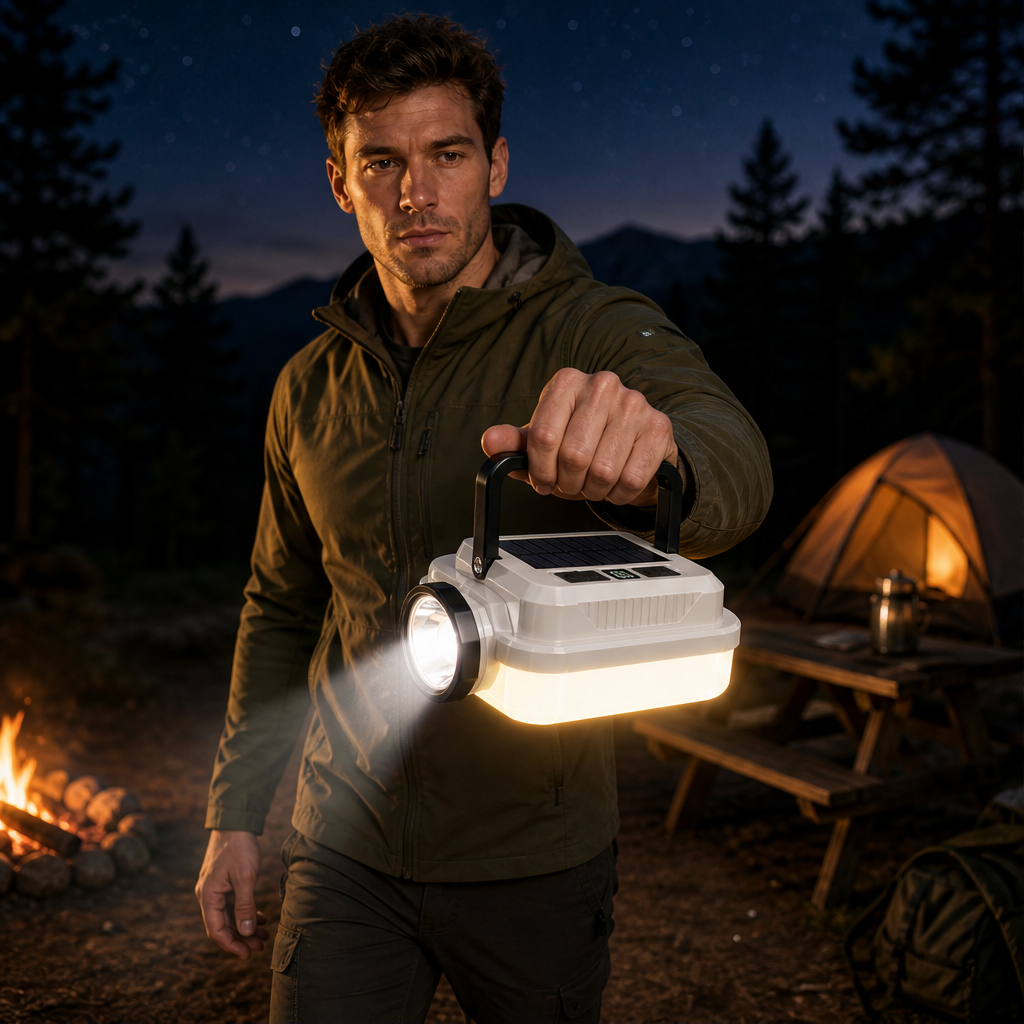 Sunwarden – Solar Rechargeable LED Camping Lantern with Power Bank + 50% OFF lifestyle