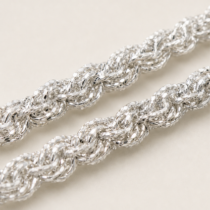 Sunclasp – Double-Layer Sparkle Chain Silver Ankle Bracelet + 1+1 FREE detail