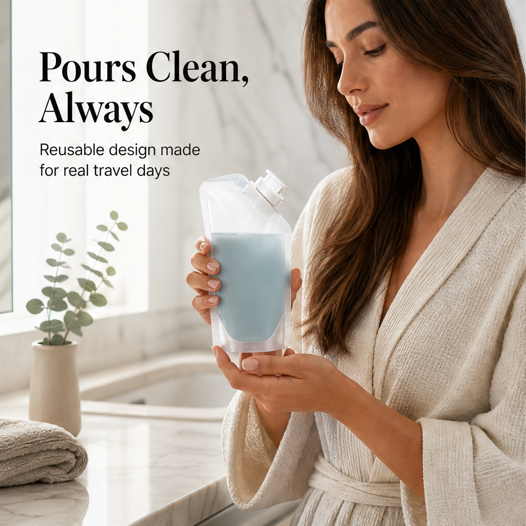 Seelock – Leak-Proof Locking Spout Refillable Travel Bottles + 50% OFF features