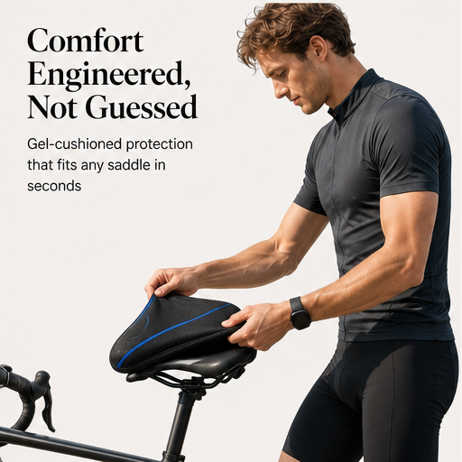 Padglide – Shock-Absorbing Gel Bike Saddle Cover detail