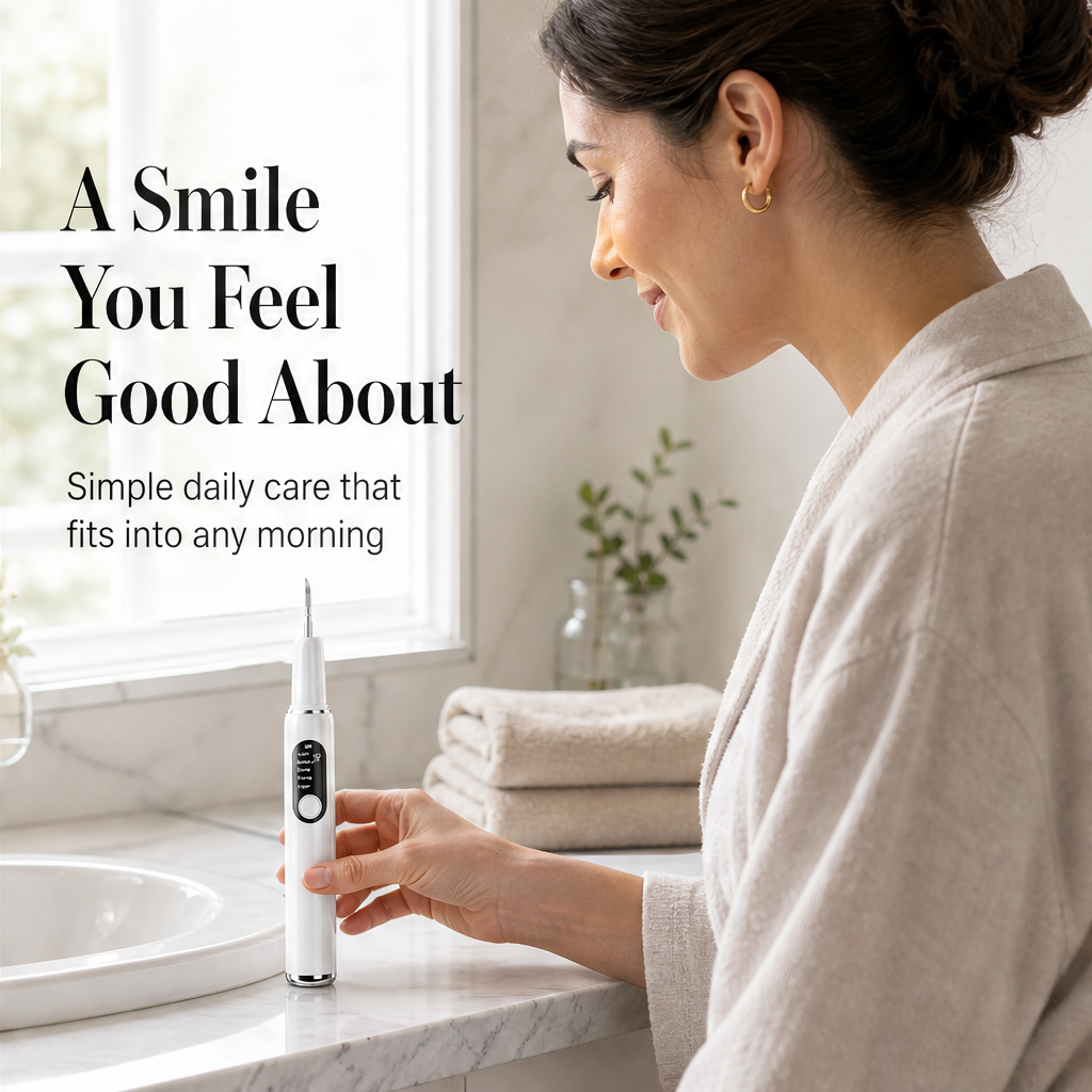 Pearlwick – Gum-Safe Ultrasonic Tartar Remover and Teeth Cleaner Set + 50% OFF features