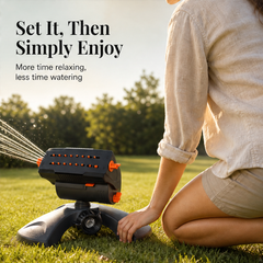 GreenArc – Adjustable 16-Nozzle Heavy Base Lawn Sprinkler + 50% OFF