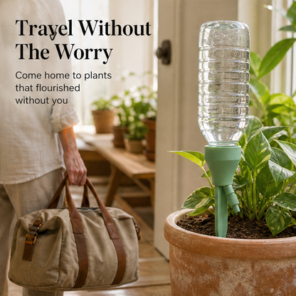 Driptera – Adjustable Flow Self-Watering Bottle Dripper + 50% OFF features