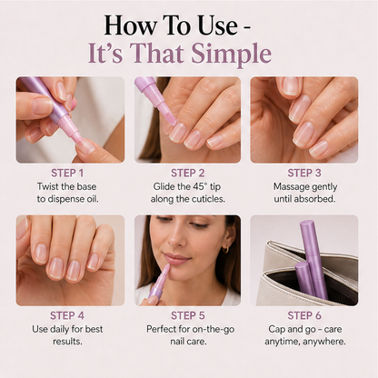 Cuticelle – Precision Cuticle Oil Pen for Soft, Salon-Look Nails + 1+1 FREE detail