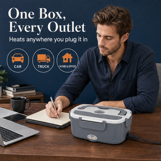 Warmora – 3-in-1 Portable Electric Lunch Warmer with Steam Vent + 50% OFF features