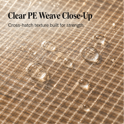 ClearGuard – Waterproof Transparent PE Tarp with Metal Grommets (2-Pack) + 50% OFF detail