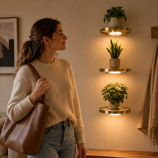 Haloshelf – Floating LED Display Shelf with Built-In Ambient Glow + 50% OFF lifestyle