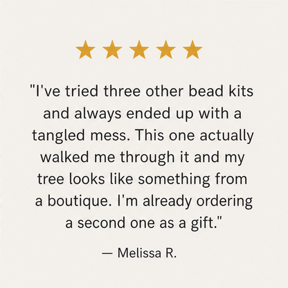 BloomVault – Hand-Twisted Wire Tree Beaded Craft Kit + 50% OFF detail