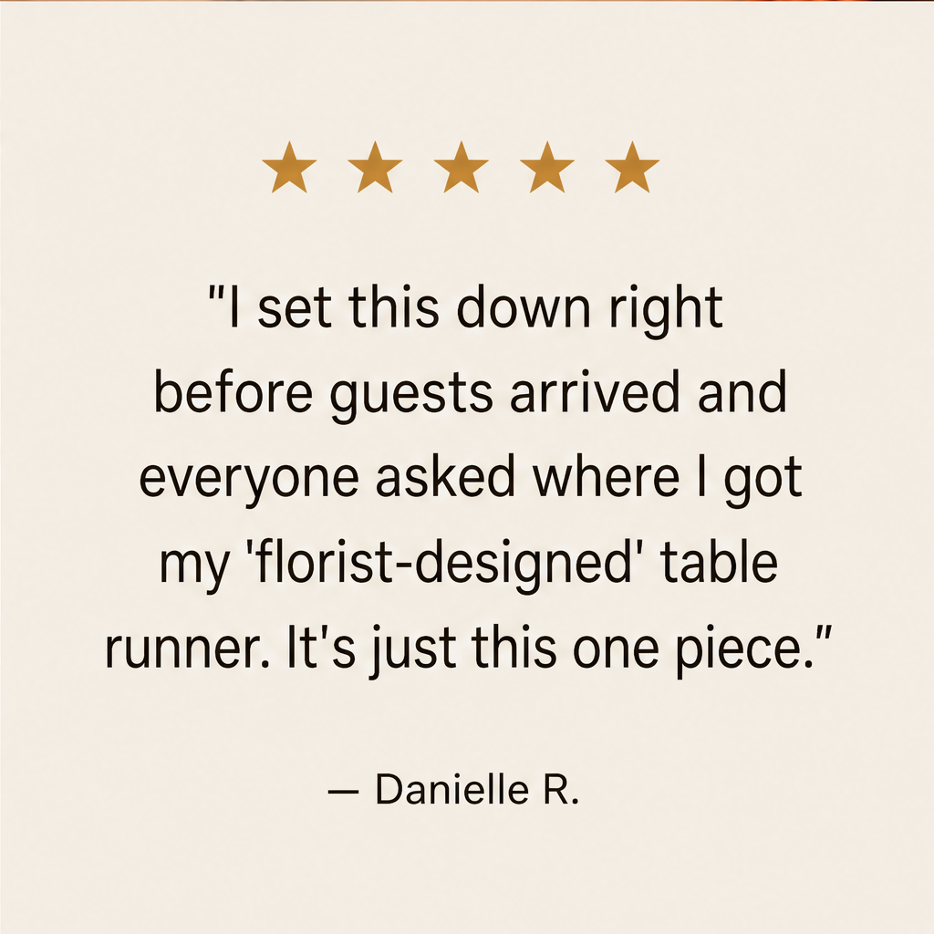 Maplecrest – Hand-Crocheted Leaf Table Runner That Never Wilts + 50% OFF detail