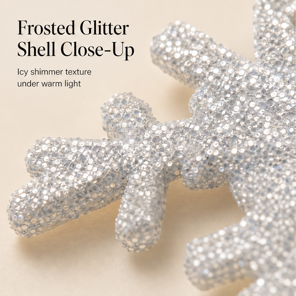 Snowglint – Glowing Glitter LED Snowflake Wall Sticker + 50% OFF detail