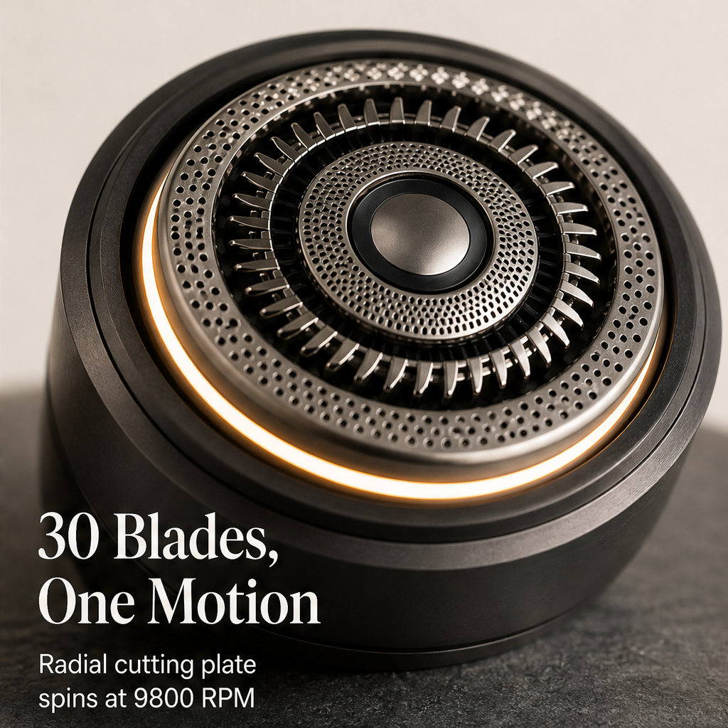 Contourix – 30-Blade 360° Floating Head Electric Shaver + 50% OFF detail