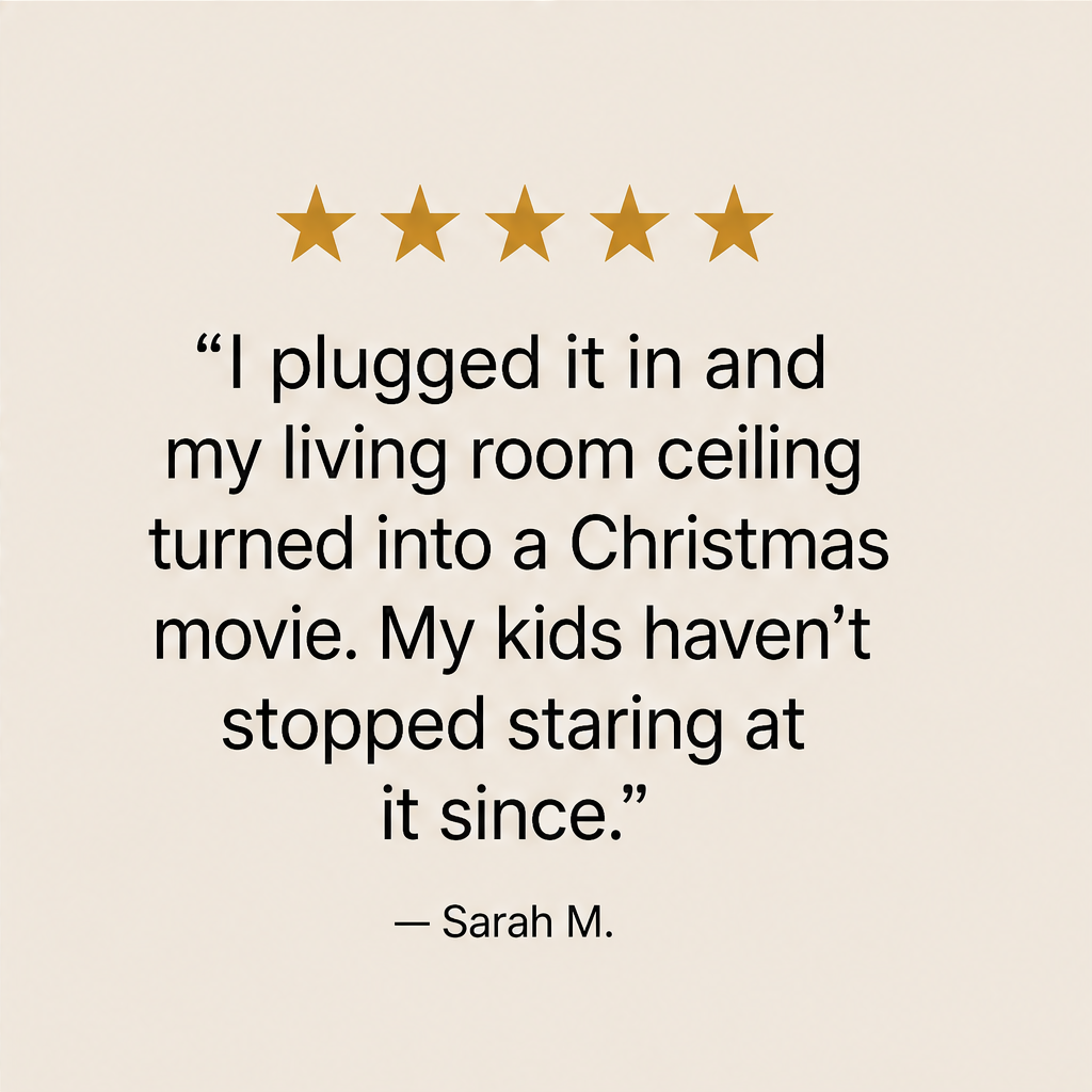 Wintersheen – Santa Sleigh Projection Holiday Night Light + 50% OFF detail