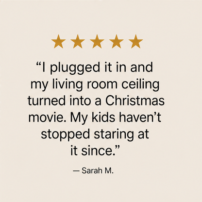 Wintersheen – Santa Sleigh Projection Holiday Night Light + 50% OFF detail