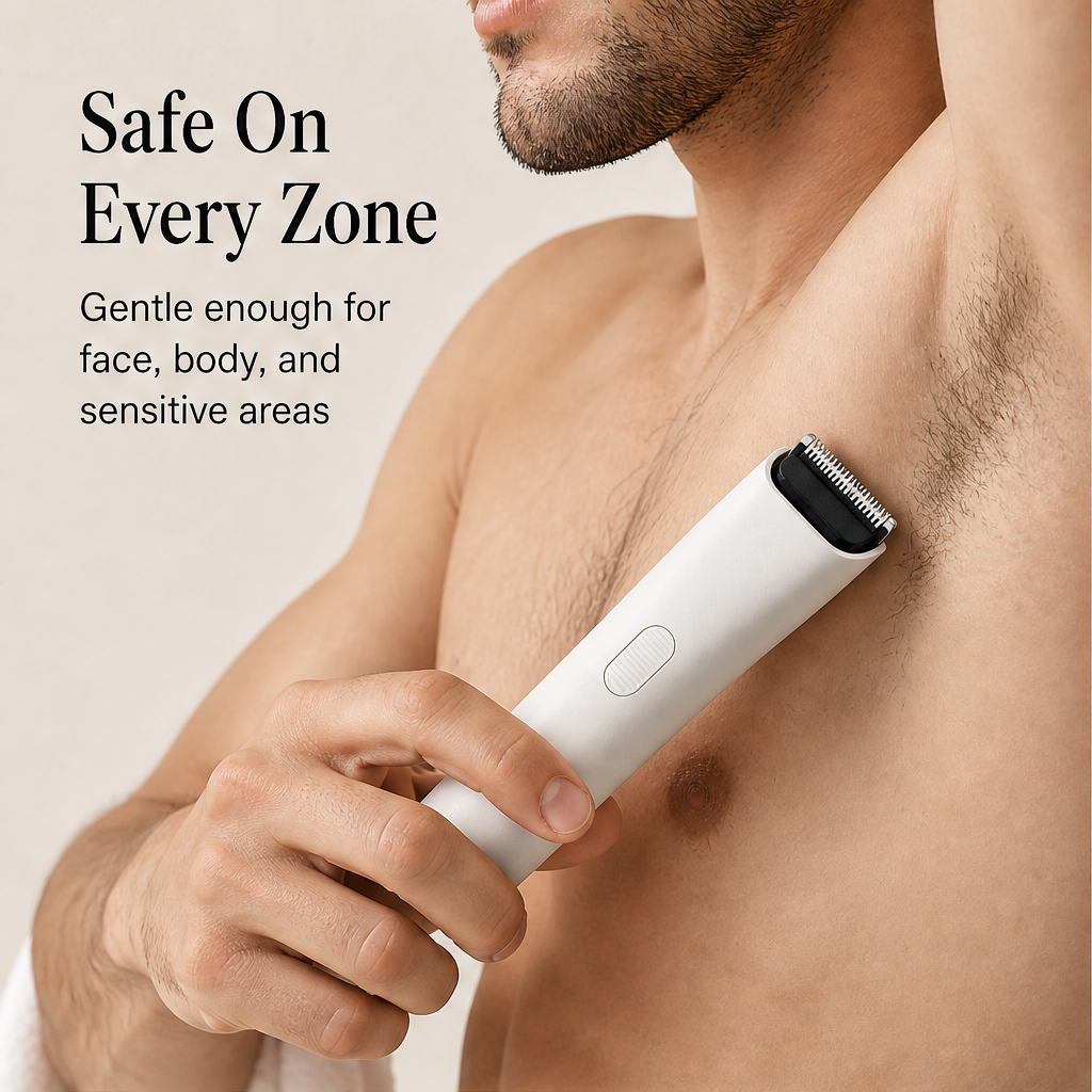 Purelume – Ceramic Blade 3-in-1 Beard, Nose & Body Trimmer + 50% OFF detail