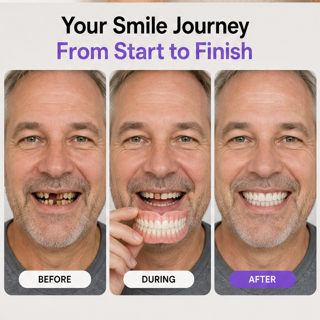 Trufit Dental – Custom-Molded, Natural-Look Denture Set + 50% OFF features
