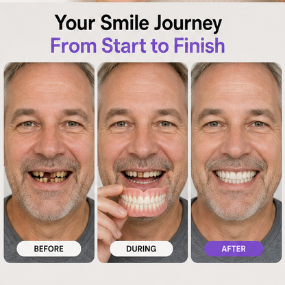Trufit Dental – Custom-Molded, Natural-Look Denture Set + 50% OFF features