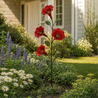 Larkspur & Wren – Hand-Painted Hummingbird Feeder Garden Stake + 50% OFF lifestyle