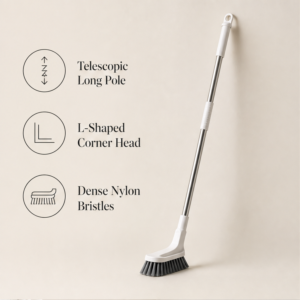Backarch – Extendable No-Bend Long Handle Scrub Brush + 50% OFF features