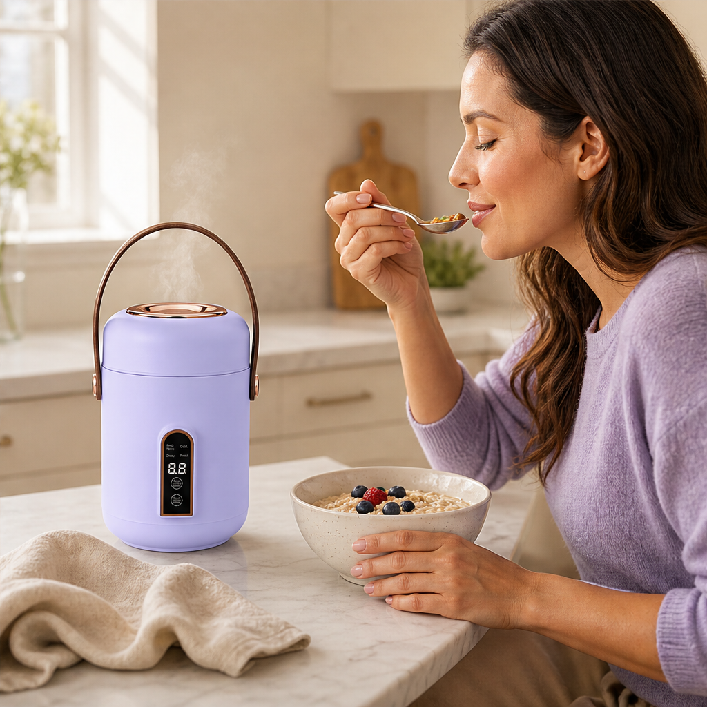 Simmerkin – Ceramic Liner Touch-Control Mini Stew Pot + 50% OFF lifestyle