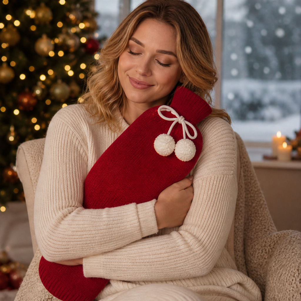 Cozybrae – Extra-Long Knit-Cover Hot Water Bottle for Aches & Cold Nights + 50% OFF lifestyle