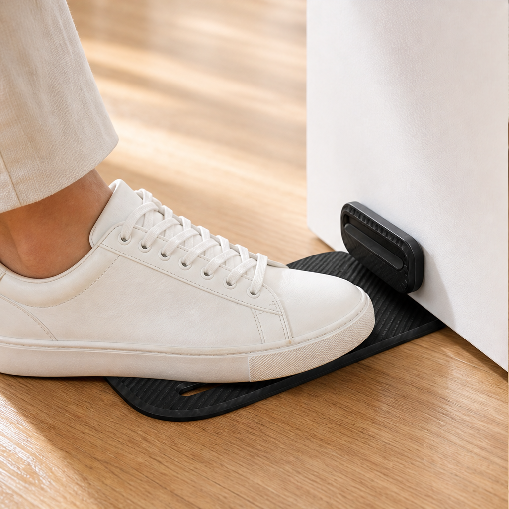 Hushmount – No-Punch Foot-Lock Door Stopper & Wall Protector + 50% OFF lifestyle