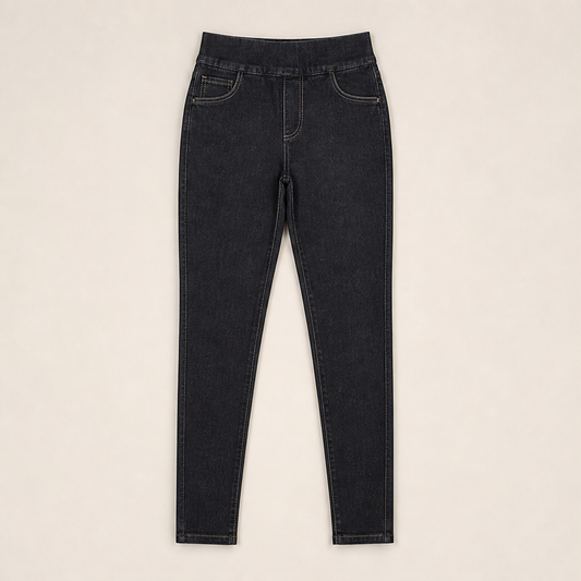 Fluxden – 4-Way Stretch High-Waist Skinny Jeggings + 50% OFF Black