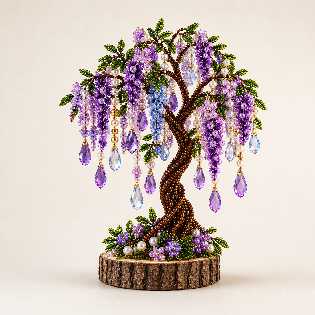 BloomVault – Hand-Twisted Wire Tree Beaded Craft Kit + 50% OFF Lavender