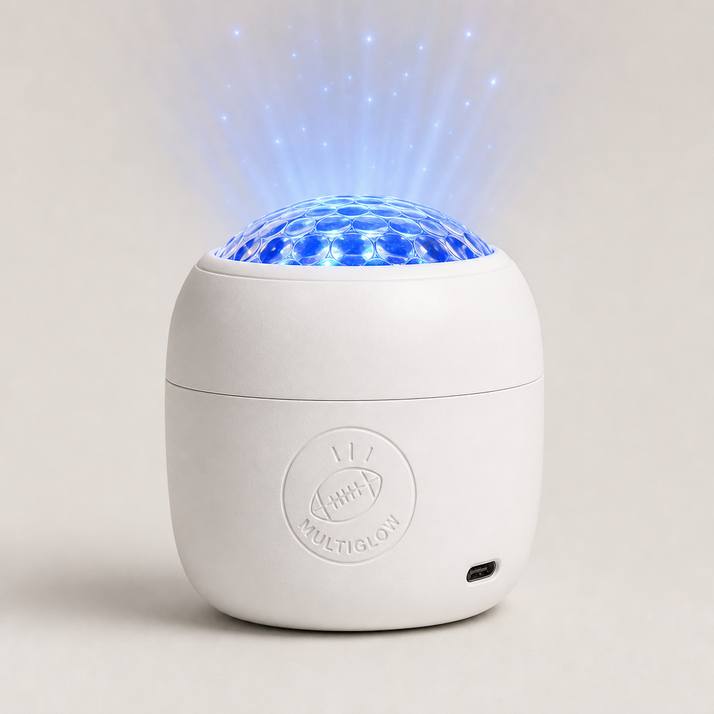 MultiGlow – 6-Scene Stadium Projector for Instant Game Night + 50% OFF White