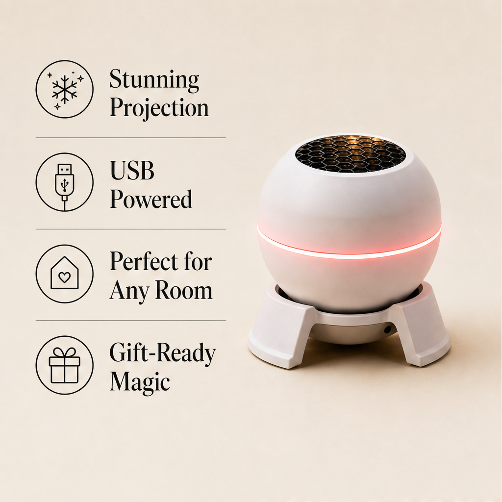 Wintersheen – Santa Sleigh Projection Holiday Night Light + 50% OFF features