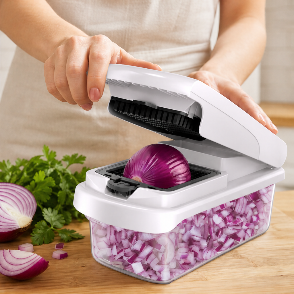 Choprix – 15-in-1 Stainless Steel Blade Vegetable Chopper with Container + 50% OFF lifestyle