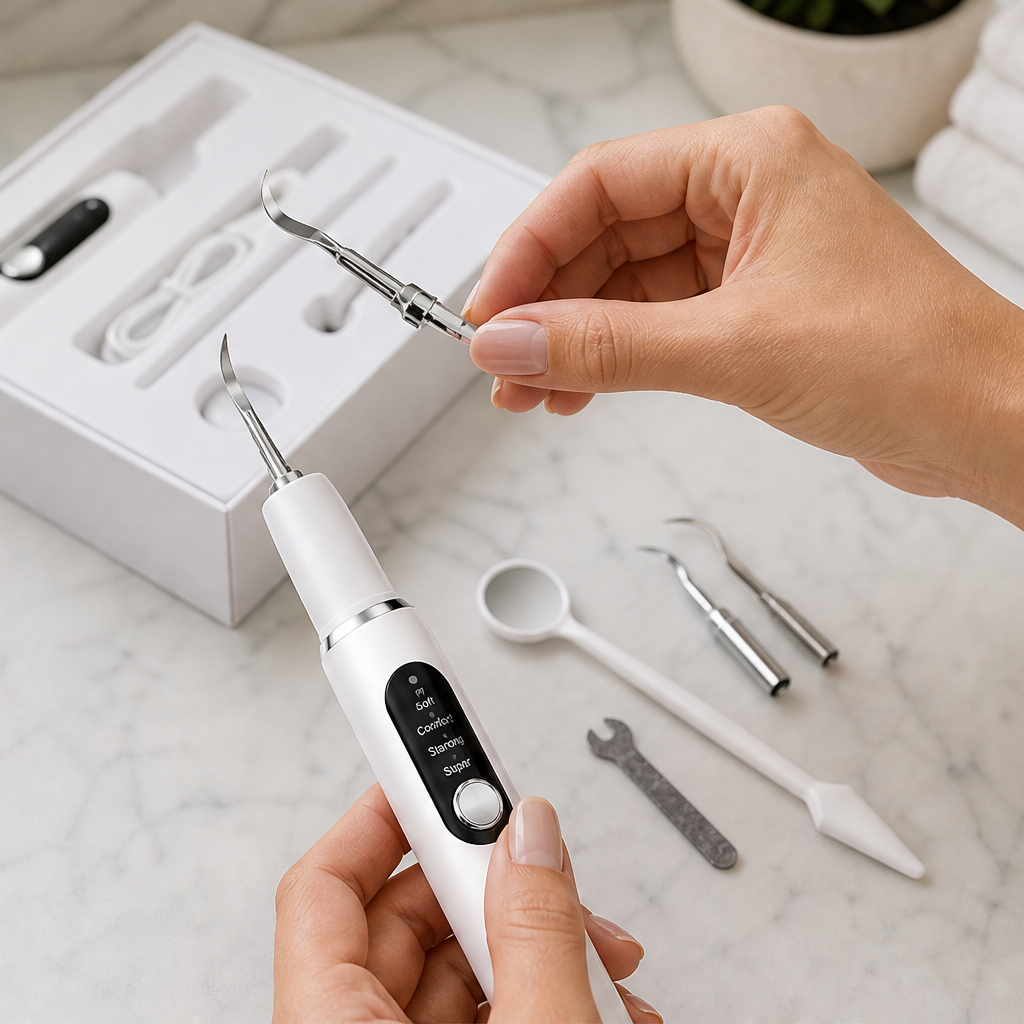 Pearlwick – Gum-Safe Ultrasonic Tartar Remover and Teeth Cleaner Set + 50% OFF lifestyle