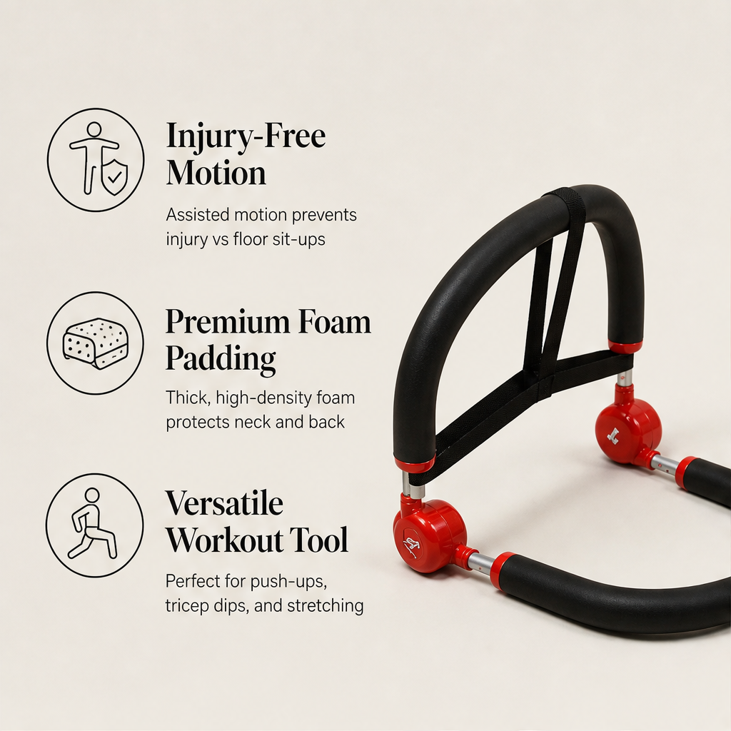 Corebrace – Assisted Rebound Core & Sit-Up Exercise Machine + 50% OFF features