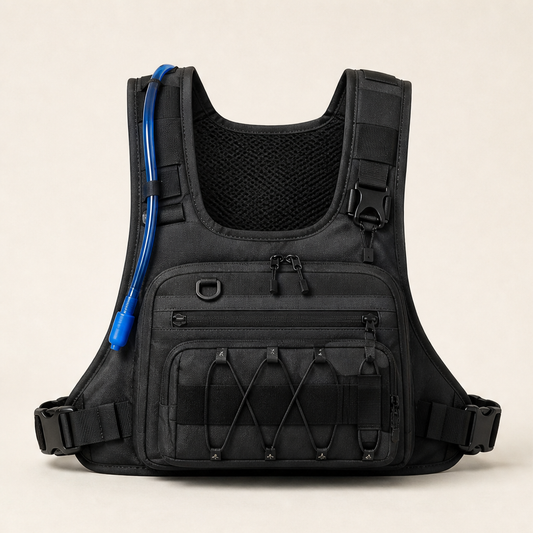 Trailfix – No-Bounce Hydration-Ready Cycling Chest Bag + 50% OFF Black