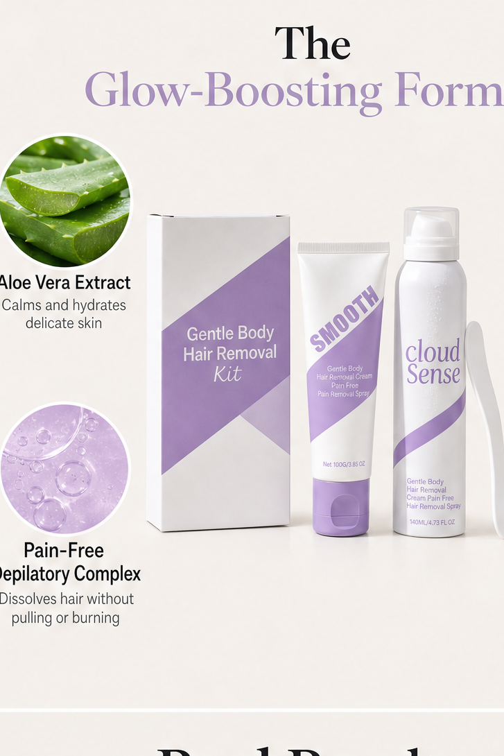 CloudSense – Pain-Free Bikini Hair Removal Cream & Spray Kit + 1+1 FREE detail