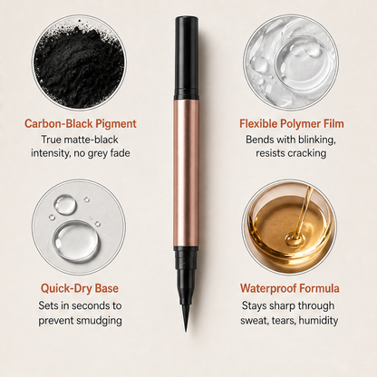 Linoré – Dual-Tip Waterproof Liquid Eyeliner for Precision Wings + 1+1 FREE detail