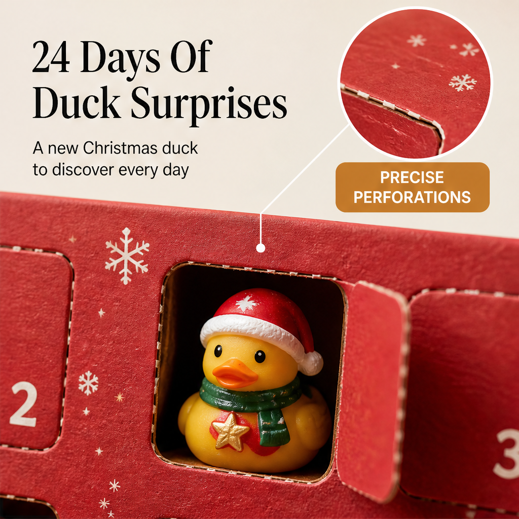 Quackventure – 24-Door Rubber Duck Christmas Advent Calendar + 50% OFF features