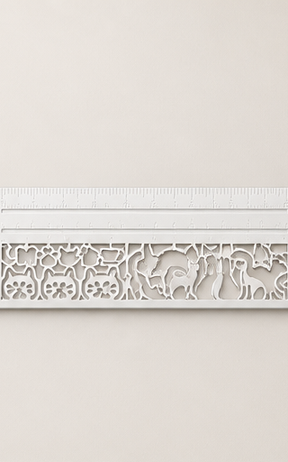 Purrline – 2-in-1 Brass Cat Bookmark & Ruler + 1+1 FREE White