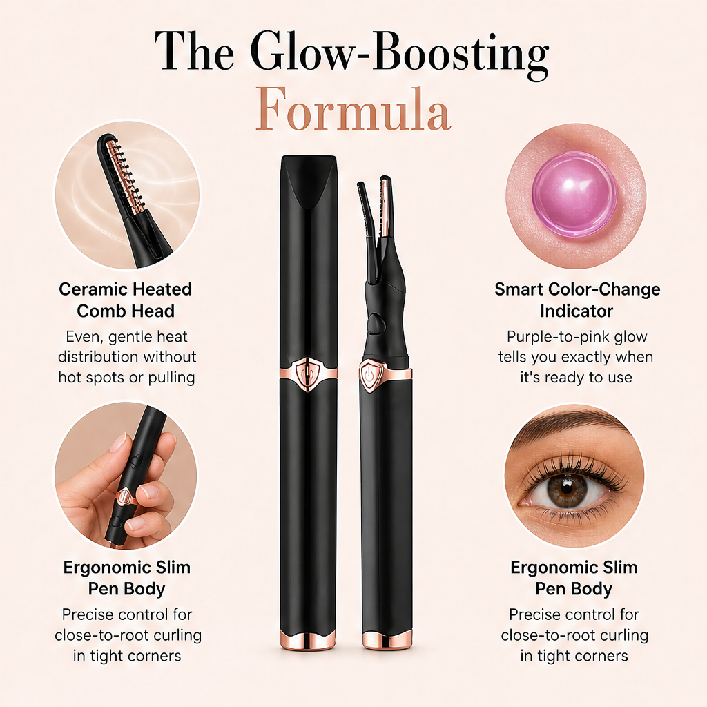Lashfen – Heated Ceramic Curler for All-Day Natural Lash Curl + 1+1 FREE detail