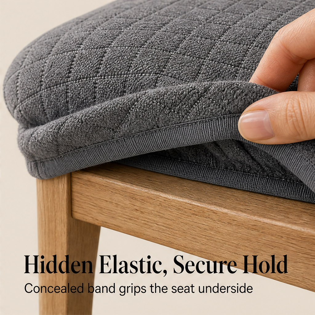 Seatwick – Waterproof Stretch-Fit Dining Chair Covers + 50% OFF detail