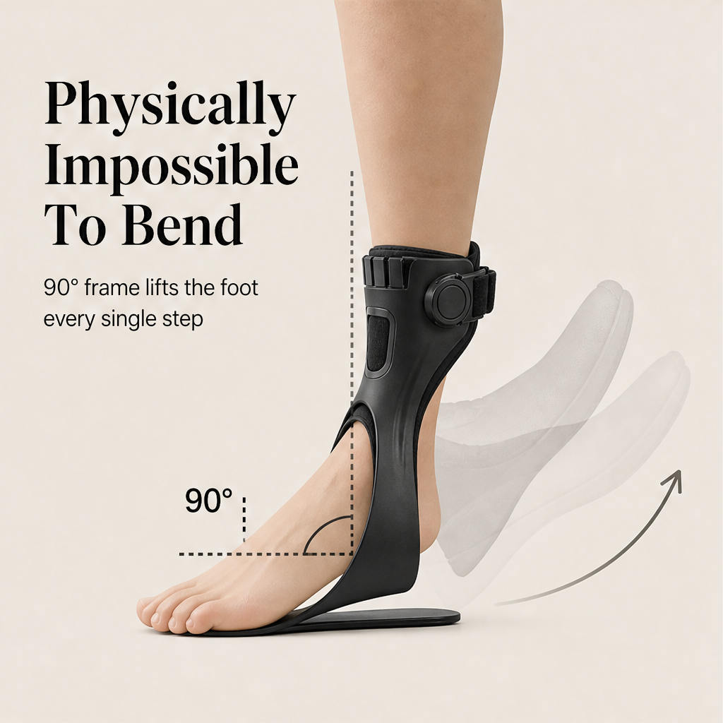 Steplock – Inflatable Liner, Ergonomic Support Foot Drop Brace + 50% OFF detail
