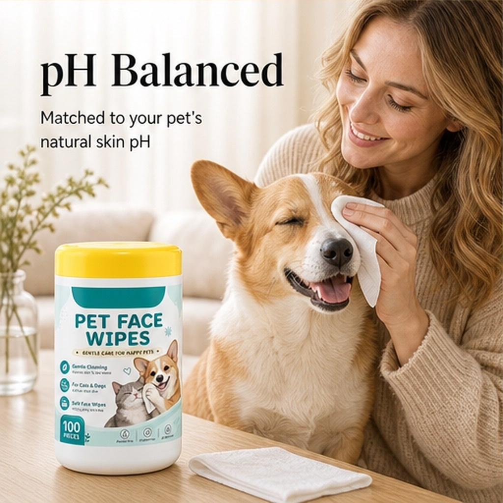 Whiskerly – Alcohol-Free Pet Face & Tear Stain Wipes for Cats & Dogs + 50% OFF