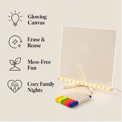 Doodlebeam – Light-Up LED Drawing Board for Kids, Erasable & USB Powered + 50% OFF