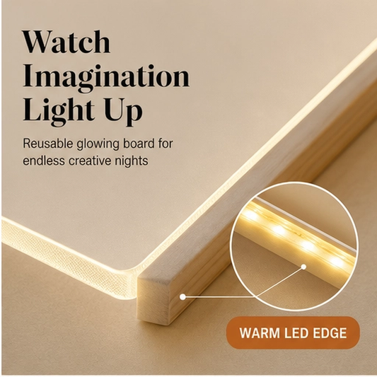 Doodlebeam – Light-Up LED Drawing Board for Kids, Erasable & USB Powered + 50% OFF