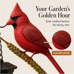 Emberwing – Solar Cardinal Lantern Garden Stake + 50% OFF
