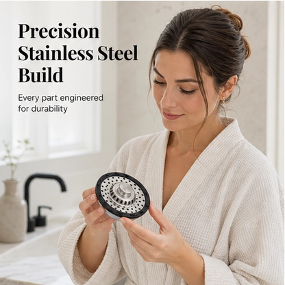Steelbrook – 3-in-1 Pop-Up Stainless Steel Sink Stopper & Strainer + 50% OFF