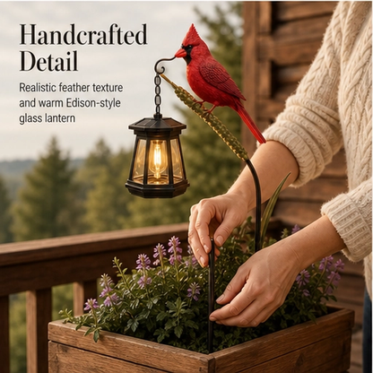 Emberwing – Solar Cardinal Lantern Garden Stake + 50% OFF