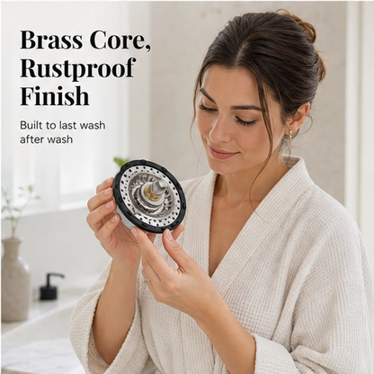 Steelbrook – 3-in-1 Pop-Up Stainless Steel Sink Stopper & Strainer + 50% OFF